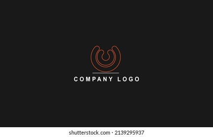 minimal logo vector in geometric style design.