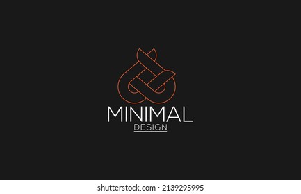 minimal logo vector in geometric style design.