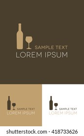 Minimal Logo - Wine

