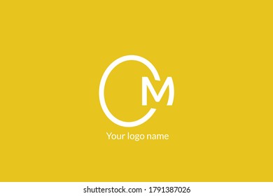 minimal logo with yellow background