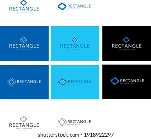 Minimal logotype template with several backgrounds