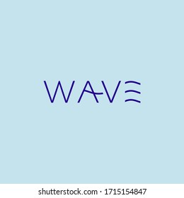 Minimal Logotype Wave Logo Symbol Design Stock Vector (Royalty Free ...