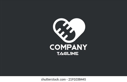 minimal love podcast logo template