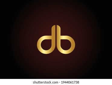 Minimal Luxury BB, B con el logotipo de color oro y negro de base inicial.