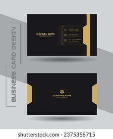 Minimal luxury business card design template . Creative visiting card template.