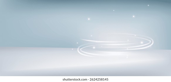 Vetor de fundo cinza gradiente dos anúncios cosméticos de luxo mínimo. Design de anúncios sociais