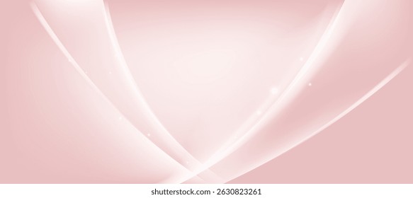 Minimal luxury cosmetic ads gradient pink background vector. Social ads design