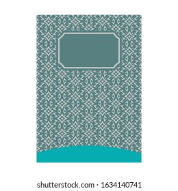 Minimal luxury Cover design with pattern element for menu, invitation card, banner book design vector
