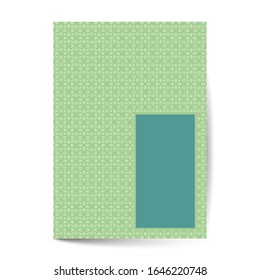 Minimal luxury Cover design with pattern element for menu, invitation card, banner book design vector