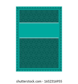 Diseño minimo de portada de lujo con elemento de patrón para menú, tarjeta de invitación, vectorial de diseño de libro de banners