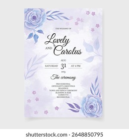 Luxo mínimo e cartão de convite floral elegante. Ilustrador e designer. Convites de casamento, salvar a data, Convites de aniversário, Convites de vídeo, E-Cards.