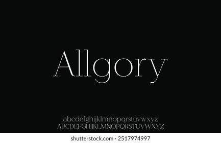Logotipo de fonte de luxo mínimo alfabeto. Tipografia beleza moda elegante minimalista serif italic fontes decorativo casamento vintage retro logos. ilustração vetorial