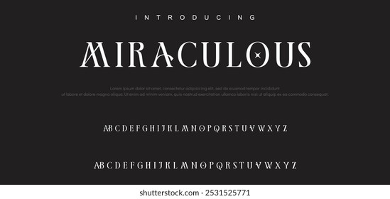 Minimal luxury font alphabet logo. Typography beauty fashion elegant minimalist serif italic fonts decorative wedding vintage retro logos. 