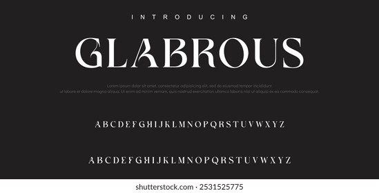 Minimal luxury font alphabet logo. Typography beauty fashion elegant minimalist serif italic fonts decorative wedding vintage retro logos. 