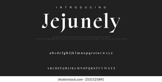 Logotipo de fonte de luxo mínimo alfabeto. Tipografia beleza moda elegante minimalista serif italic fontes decorativo casamento vintage retro logos. 