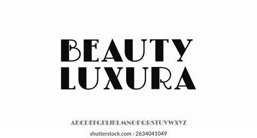 Minimal luxury font alphabet logo. Typeface, Uppercase,Typography beauty fashion elegant minimalist serif fonts decorative wedding vintage retro logos. vector illustration