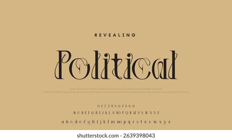 Minimal luxury font alphabet logo. Typography beauty fashion elegant minimalist serif italic fonts decorative wedding vintage retro logos. vector illustration