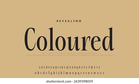 Minimal luxury font alphabet logo. Typography beauty fashion elegant minimalist serif italic fonts decorative wedding vintage retro logos. vector illustration