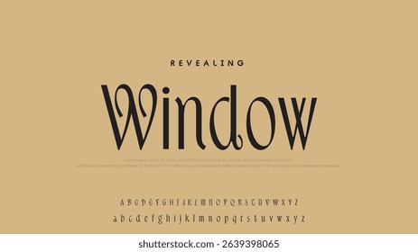 Minimal luxury font alphabet logo. Typography beauty fashion elegant minimalist serif italic fonts decorative wedding vintage retro logos. vector illustration