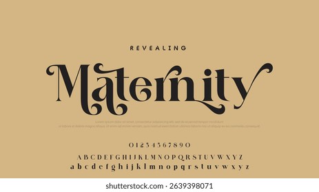 Minimal luxury font alphabet logo. Typography beauty fashion elegant minimalist serif italic fonts decorative wedding vintage retro logos. vector illustration