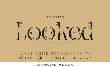 Minimal luxury font alphabet logo. Typography beauty fashion elegant minimalist serif italic fonts decorative wedding vintage retro logos. vector illustration