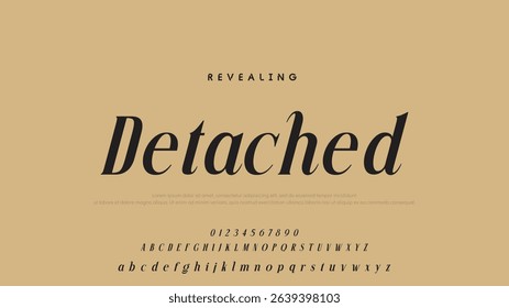 Minimal luxury font alphabet logo. Typography beauty fashion elegant minimalist serif italic fonts decorative wedding vintage retro logos. vector illustration