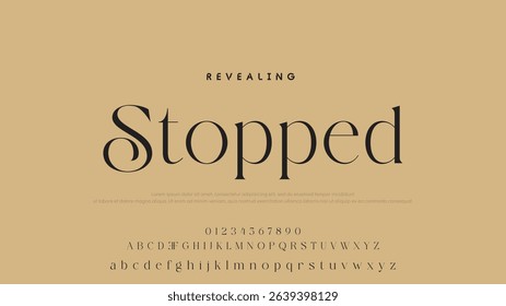Minimal luxury font alphabet logo. Typography beauty fashion elegant minimalist serif italic fonts decorative wedding vintage retro logos. vector illustration