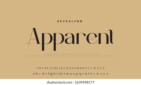 Minimal luxury font alphabet logo. Typography beauty fashion elegant minimalist serif italic fonts decorative wedding vintage retro logos. vector illustration