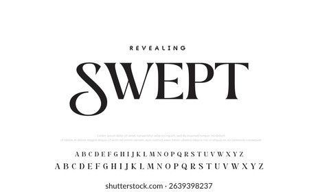 Minimal luxury font alphabet logo. Typography beauty fashion elegant minimalist serif italic fonts decorative wedding vintage retro logos. vector illustration