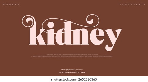 Logotipo de fonte de luxo mínimo alfabeto. Tipografia beleza moda elegante minimalista serif italic fontes decorativo casamento vintage retro logos. ilustração vetorial