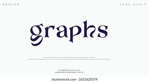 Logotipo de fonte de luxo mínimo alfabeto. Tipografia beleza moda elegante minimalista serif italic fontes decorativo casamento vintage retro logos. ilustração vetorial