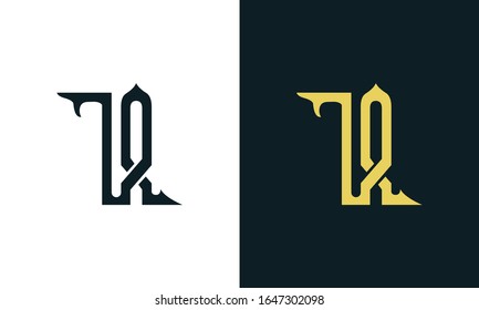 Minimal luxury line art letter TA logo. This logo icon incorporate with two Arabic letter in the creative way. It will be suitable for Royalty and Islamic related brand or company.