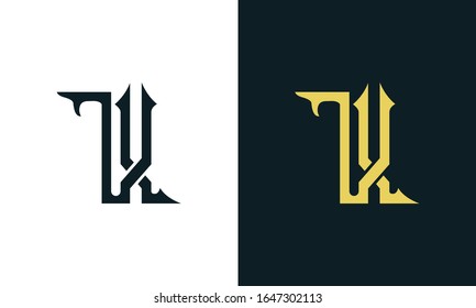 Minimal luxury line art letter TX logo. This logo icon incorporate with two Arabic letter in the creative way. It will be suitable for Royalty and Islamic related brand or company.