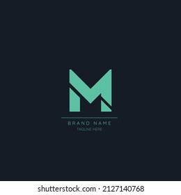 Minimal Luxury M logo design, initial based vector icon illustrations.