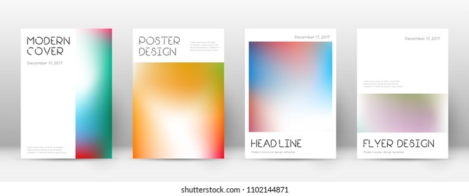 Minimal magnetic template for Brochure, Annual Report, Magazine, Poster, Corporate Presentation, Portfolio, Flyer. Amusing bright cover page.