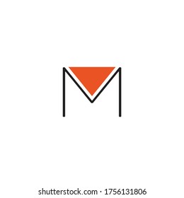 minimal mail logo template design.