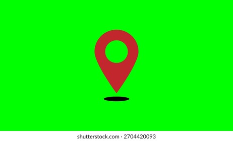 Ícone de localização mínima do mapa representando um ponto ou destino marcado. Projetado para aplicativos de navegação, rastreamento de rotas, coordenadas e serviços de geolocalização.