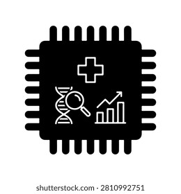Minimal Medical Device Chip Vector Illustration