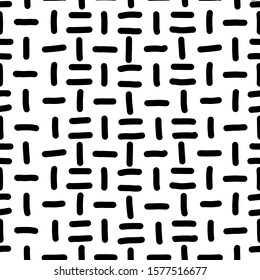 Minimal memphis seamless pattern with vertical and horizontal lines isolated on white background. Vector illustration. Design textile,fabric,wallpaper,wrapping paper,print t shirt,menu,web.