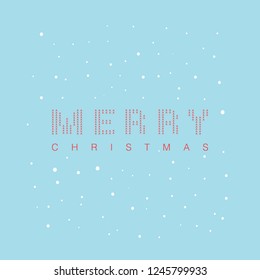 Minimal Merry Christmas Card. Vector Illustration. EPS10 with layers.