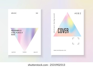 Minimales Mesh. Spektrummuster. Digitaler Bildschirm. Irisierende Form. Business Metal Illustration. Kristalldesign. Blaues holografisches Papier. Violet minimale Mesh