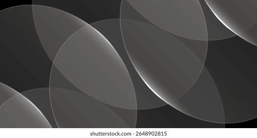 Minimal metal black premium abstract background banner with luxury dark monochrome shape geometric elements.Eps10 Vector