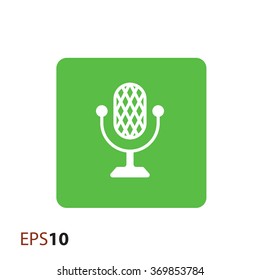 Minimal microphone icon for web