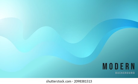 Fondo de la forma de curva azul del gradiente de abstracto moderado mínimo