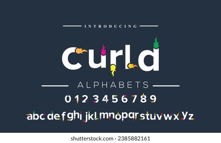 Minimal modern alphabet fonts. Typography minimalist urban digital fashion future creative logo font. vector illustration