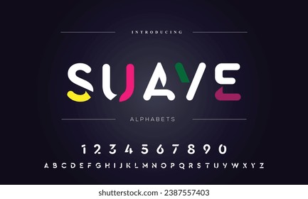Minimal modern alphabet fonts. Typography minimalist urban digital fashion future creative logo font. vector illustration