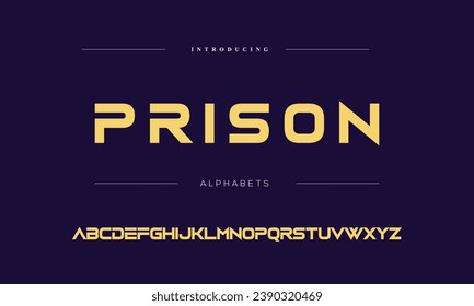Minimal modern alphabet fonts. Typography minimalist urban digital fashion future creative logo font. vector illustration