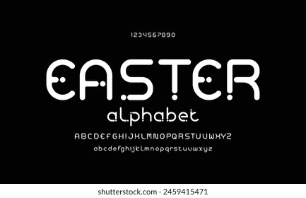 Minimal modern alphabet fonts. Typography minimalist urban digital fashion future creative logo font. vector illustration