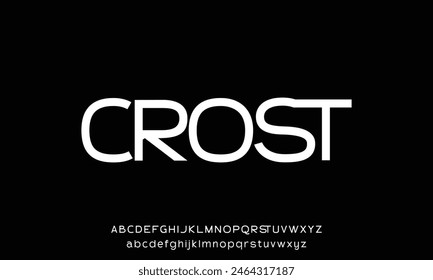 Minimal modern alphabet fonts. Typography minimalist urban digital fashion future creative logo font.