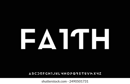 Minimal modern alphabet fonts. Typography minimalist urban digital fashion future creative logo font.